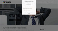 Desktop Screenshot of druckerei-lanzinger.de