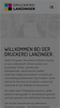 Mobile Screenshot of druckerei-lanzinger.de